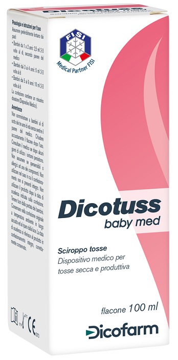 SCIROPPO TOSSE DICOTUSS BABY MED 100 ML GUSTO FRAGOLA DI BOSCO - Farmacia De Pasquale