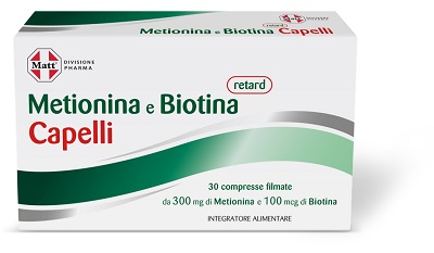 MATT DIVISIONE PHARMA METIONINA E BIOTINA RETARD CAPELLI 30 COMPRESSE - Farmacia De Pasquale