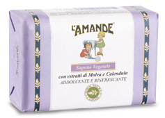 L'AMANDE MARSEILLE SAPONE VEGETALE MALVA/CALENDULA 200 G - Farmacia De Pasquale