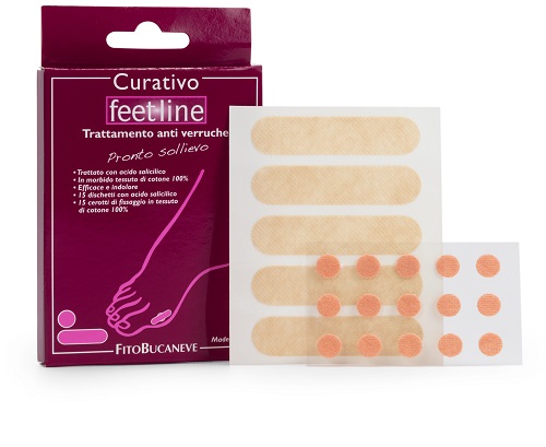 FEET LINE TRATTAMENTO ANTI VERRUCHE CEROTTI 15 PEZZI - Farmacia De Pasquale