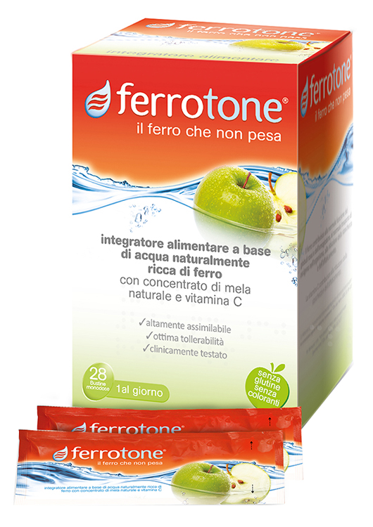 FERROTONE APPLE 28 SACCHETTI 25 ML - Farmacia De Pasquale