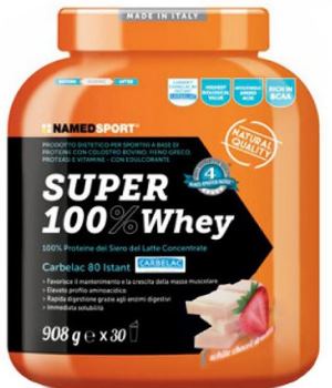 SUPER 100% WHEY WHITE CHOCO AND STRAWBERRY 2 KG - Farmacia De Pasquale