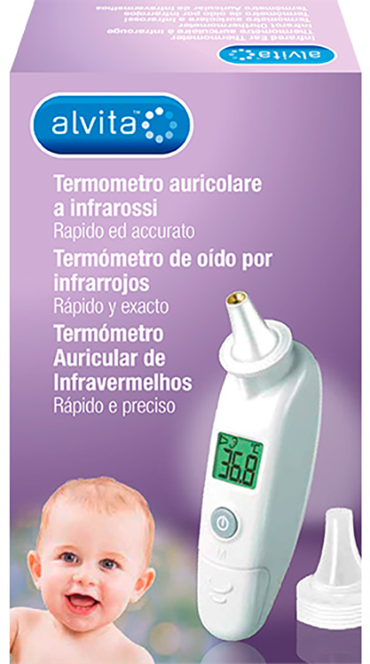 ALVITA TERMOMETRO AURICOLARE A INFRAROSSI - Farmacia De Pasquale