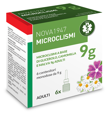 NOVA1947 MICROCLISMI 9G ADULTI 6 CONTENITORI MONODOSE - Farmacia De Pasquale