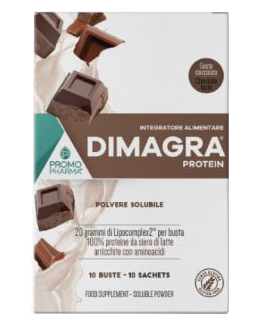 DIMAGRA PROTEIN CIOCCOLATO 10 BUSTE - Farmacia De Pasquale