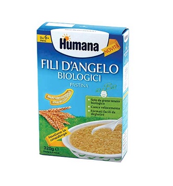 HUMANA FILI D'ANGELO PASTINA BIOLOGICA 320 G - Farmacia De Pasquale