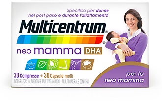 MULTICENTRUM NEO MAMMA DHA 30 COMPRESSE + 30 CAPSULE MOLLI - Farmacia De Pasquale