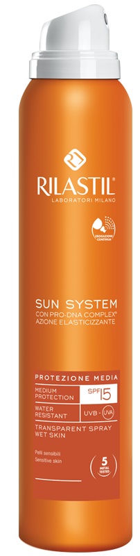 RILASTIL SUN SYSTEM PHOTO PROTECTION THERAPY SPF15 TRANSPARENT SPRAY 200 ML - Farmacia De Pasquale