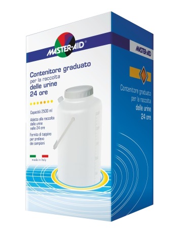 CONTENITORE RACCOLTA URINA MASTER-AID 24 H 2500 ML - Farmacia De Pasquale