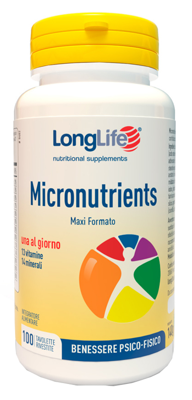 LONGLIFE MICRONUTRIENTS 100 TAVOLETTE RIVESTITE - Farmacia De Pasquale