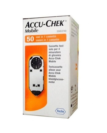 STRISCE MISURAZIONE GLICEMIA ACCU-CHEK MOBILE 50 TEST MIC 2 - Farmacia De Pasquale