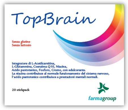 TOPBRAIN 20 STICK 4,5 G - Farmacia De Pasquale