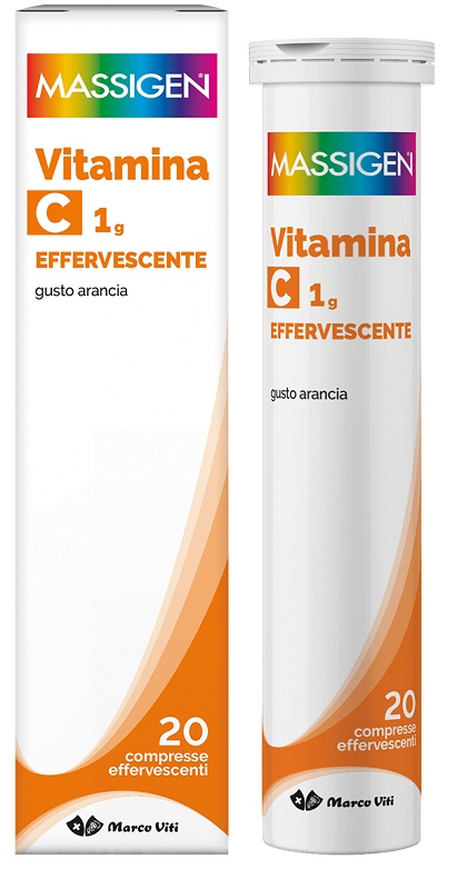 MASSIGEN VITAMINA C 1G EFFERVESCENTE 20 COMPRESSE - Farmacia De Pasquale