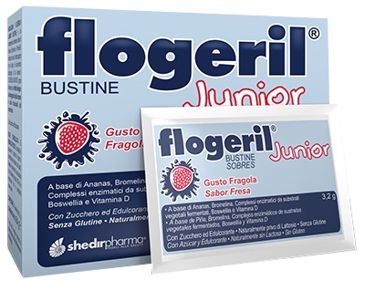 FLOGERIL JUNIOR FRAGOLA 20 BUSTINE - Farmacia De Pasquale