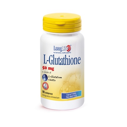 LONGLIFE L-GLUTATHIONE 50 MG 90 COMPRESSE - Farmacia De Pasquale