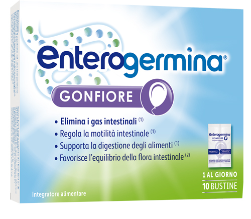 ENTEROGERMINA GONFIORE 10 BUSTINE BIPARTITE - Farmacia De Pasquale