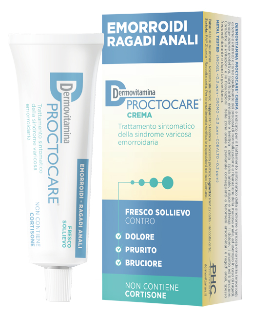 DERMOVITAMINA PROCTOCARE CREMA EMORROIDI RAGADI ANALI 30 ML CON CANNULA - Farmacia De Pasquale