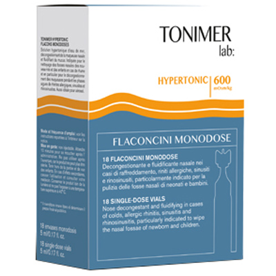 TONIMER LAB HYPERTONIC 18 FLACONCINI MONODOSE - Farmacia De Pasquale