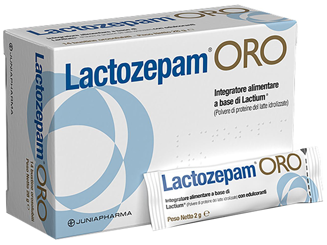 LACTOZEPAM ORO GRANULATO OROSOLIBILE A BASE DI LACTIUM 14 BUSTINE DA 2 G - Farmacia De Pasquale