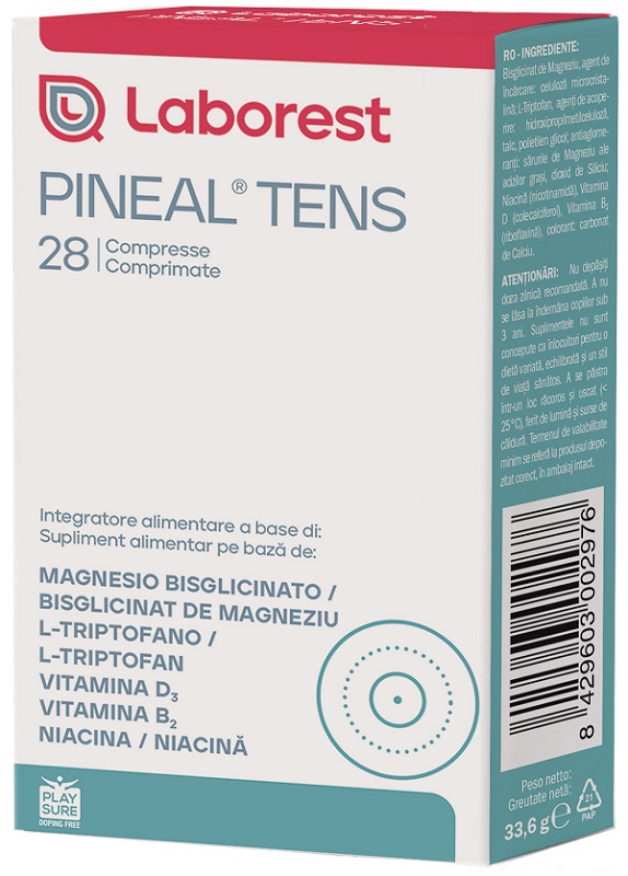 PINEAL TENS 28 COMPRESSE 1.2 G - Farmacia De Pasquale