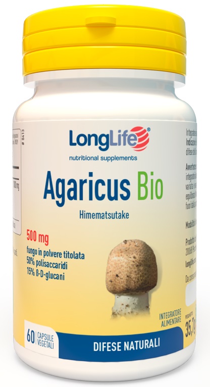 LONGLIFE AGARICUS BIO 60 CAPSULE VEGETALI - Farmacia De Pasquale