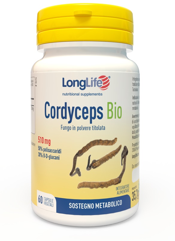 LONGLIFE CORDYCEPS BIO 60 CAPSULE VEGETALI - Farmacia De Pasquale