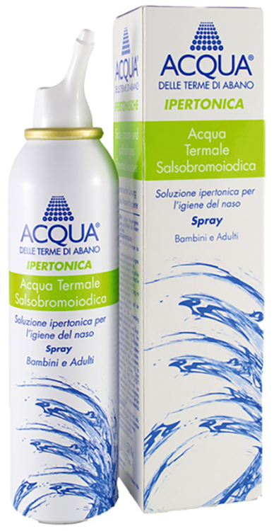 ACQUA DELLE TERME DI ABANO IPERTONICA SPRAY IRRIGAZIONE NASALE 125 ML - Farmacia De Pasquale