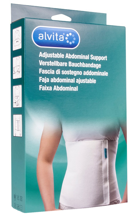 ALVITA FASCIA ADDOMINALE MISURA 1 CIRCONFERENZA 75-95 CM - Farmacia De Pasquale