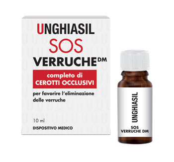 DISPOSITIVO MEDICO PER VERRUCHE IN FLACONE CON PENNELLINO 10 ML + 9 CEROTTI COPRIVERRUCA - Farmacia De Pasquale