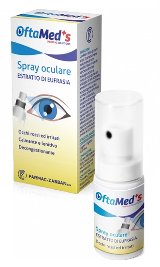 OFTAMED'S SPRAY OCULARE OCCHI ROSSI E IRRITATI ESTRATTO EUFRASIA 10 ML - Farmacia De Pasquale