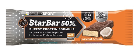 STARBAR 50% PROTEIN COCONUT HEAVEN 50 G - Farmacia De Pasquale