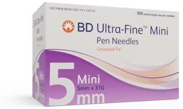 AGO PER PENNA DA INSULINA THINWALL BD GAUGE 31 5 MM 100 PEZZI - Farmacia De Pasquale