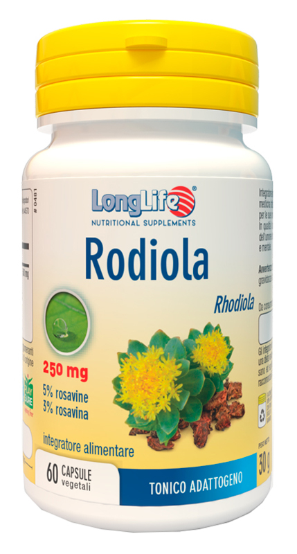 LONGLIFE RODIOLA 60 CAPSULE VEGETALI - Farmacia De Pasquale