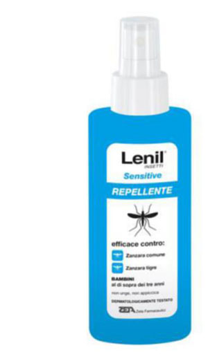 LENIL INSETTI SENSITIVE EMULSIONE ANTIZANZARA IN FLACONE + POMPA DISPENSER 100 ML - Farmacia De Pasquale