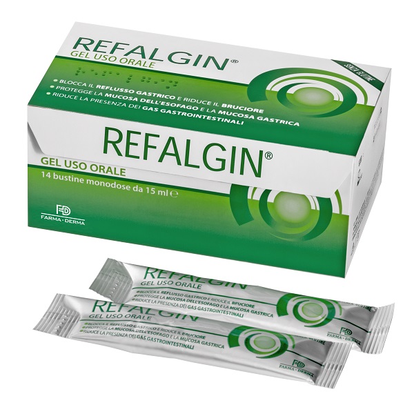 REFALGIN GEL OROSOLUBILE ANTIREFLUSSO 14 BUSTINE 15 ML - Farmacia De Pasquale