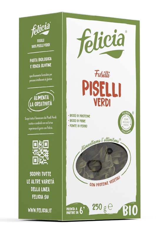 FELICIA BIO FUSILLI PISELLI VERDI 250 G - Farmacia De Pasquale