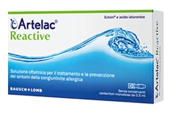 ARTELAC REACTIVE SOLUZIONE OFTALMICA MONODOSE 20 UNITA' DA 0,5 ML - Farmacia De Pasquale