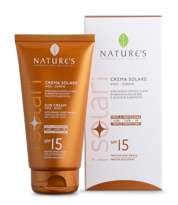 NATURE'S I SOLARI CREMA SOLARE VISO E CORPO SPF 15 IR SUN 150 ML - Farmacia De Pasquale