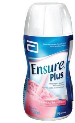 ENSURE PLUS FRAGOLA 4 BOTTIGLE DA 200 ML - Farmacia De Pasquale