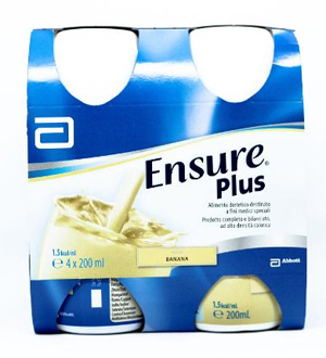 ENSURE PLUS BANANA 4 BOTTIGLIE DA 200 ML - Farmacia De Pasquale