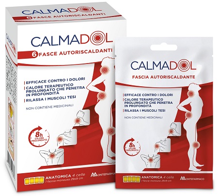 CALMADOL FASCIA RISCALDANTE PACK 6 PEZZI - Farmacia De Pasquale