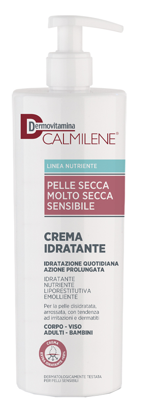 DERMOVITAMINA CALMILENE CREMA IDRATANTE PER PELLE SECCA, MOLTO SECCA O SENSIBILE 500 ML - Farmacia De Pasquale