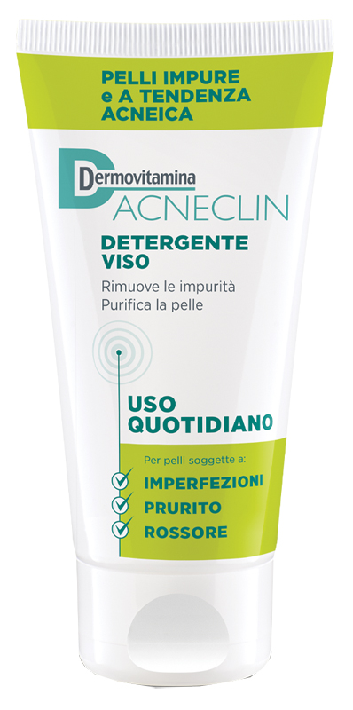 DERMOVITAMINA ACNECLIN DETERGENTE VISO USO QUOTIDIANO 200 ML - Farmacia De Pasquale