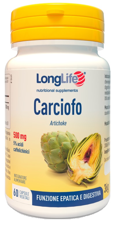 LONGLIFE CARCIOFO 60 CAPSULE VEGETALI - Farmacia De Pasquale