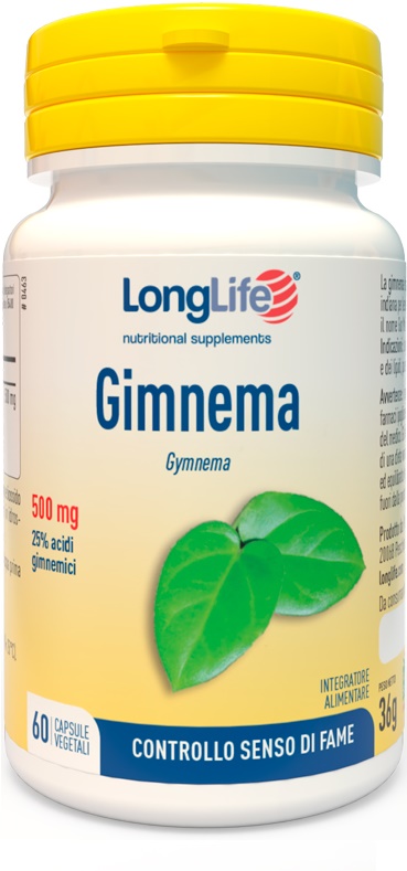 LONGLIFE GIMNEMA 60 CAPSULE VEGETALI - Farmacia De Pasquale