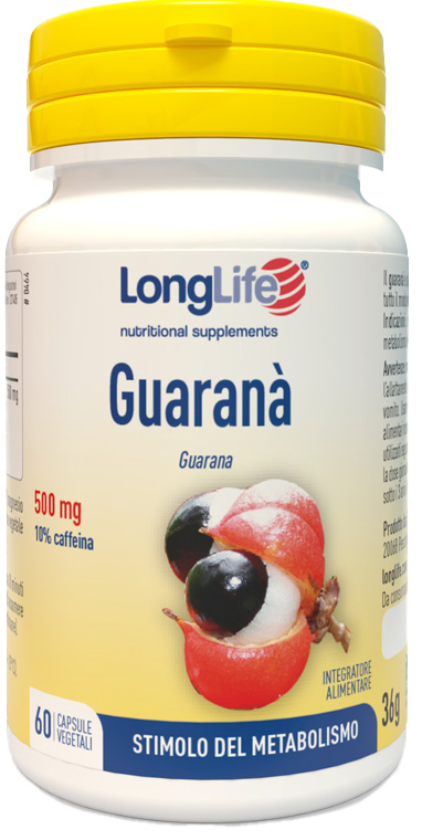 LONGLIFE GUARANA' 60 CAPSULE VEGETALI - Farmacia De Pasquale