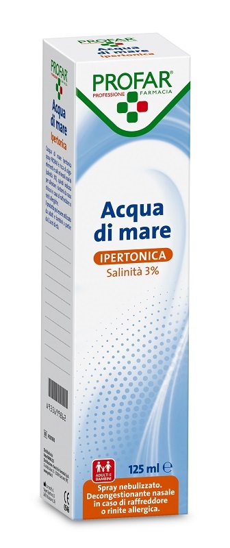 ACQUA DI MARE SPRAY IPERTONICA 3% PROFAR 125 ML - Farmacia De Pasquale