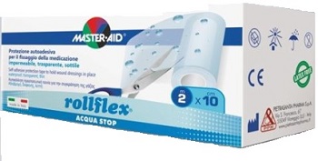 CEROTTO IMPERMEABILE PER FISSAGGIO MEDICAZIONI MASTER-AID ROLLFLEX A-STOP M 10X10 CM - Farmacia De Pasquale