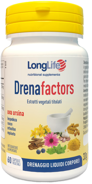 LONGLIFE DRENAFACTORS 60 CAPSULE - Farmacia De Pasquale