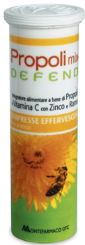 PROPOLI MIX DEFEND 10 COMPRESSE EFFERVESCENTI GUSTO ARANCIA - Farmacia De Pasquale